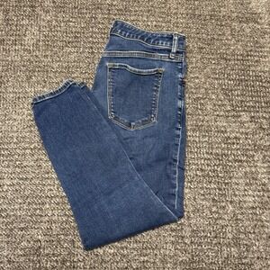 Abercrombie Fitch The Skinny High Rise Jeans Pockets Blue Zip Women's Size 32/14